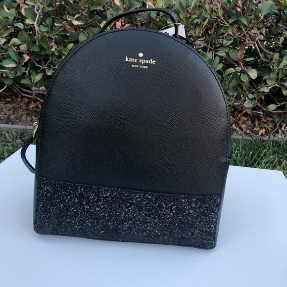 Kate Spade Black Glitter Backpack - Picture 5 of 5